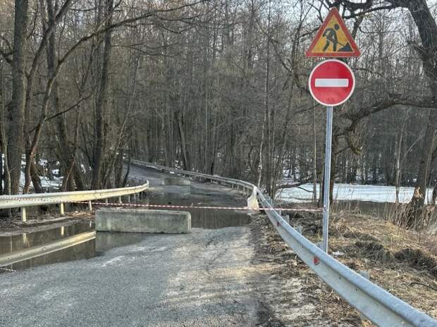 В деревне Мыза ограничили движение транспорта из-за подтопления