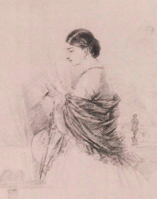 Павел Соколов. Иллюстрация к «Евгению Онегину» из альбома 1855—1860 годов
