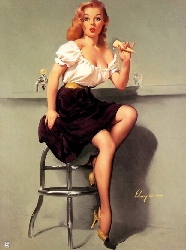 Pin-up — художник Джил Элвгрен