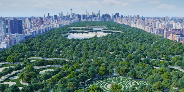 What could have been, if Central Park had been built as Rink hoped.