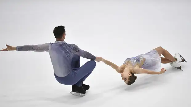 Мишина и Галлямов идеально провели тренировку короткой программы на ОИ-2022