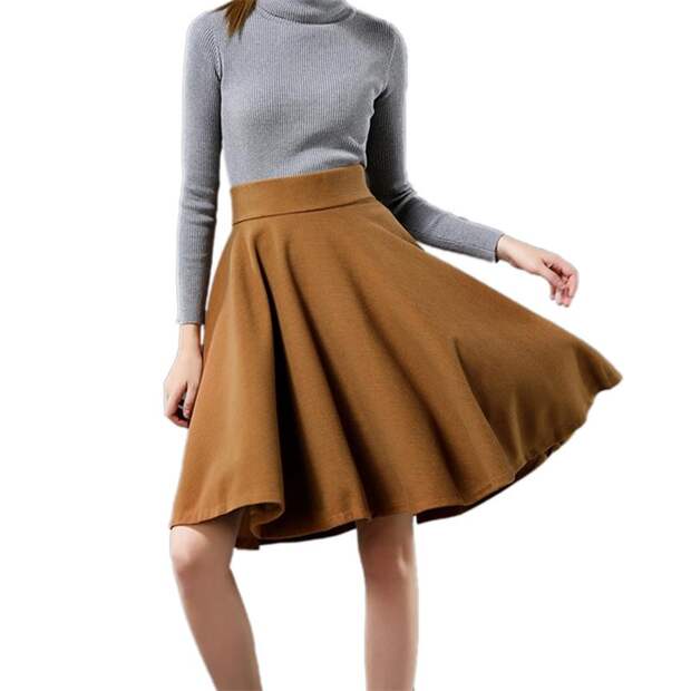 Модный тренд: юбка-трапеция