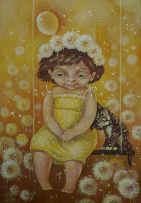 Одуванчики. Автор: Кира Панина.
