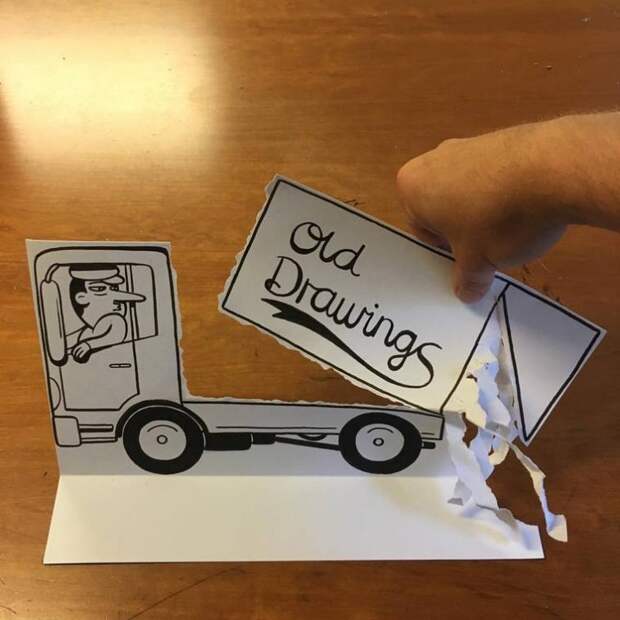 Гениальные и до безумия находчивые 3D-постановки, сделанные из обычных листов бумаги своими руками, юмор