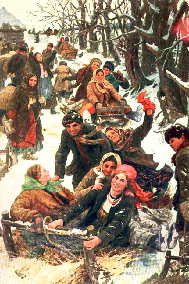 Масленица в картинах русских художников