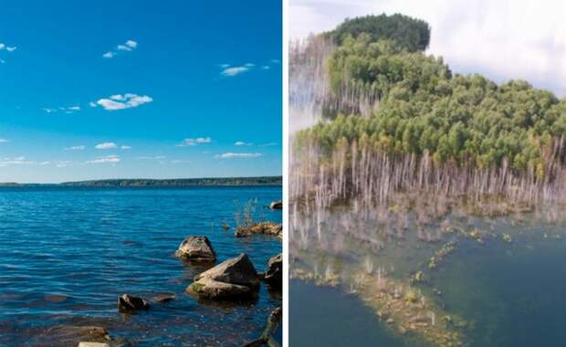В озере Увильды лечебная вода голубого оттенка. В озере Увильды лечебная вода голубого оттенка.
