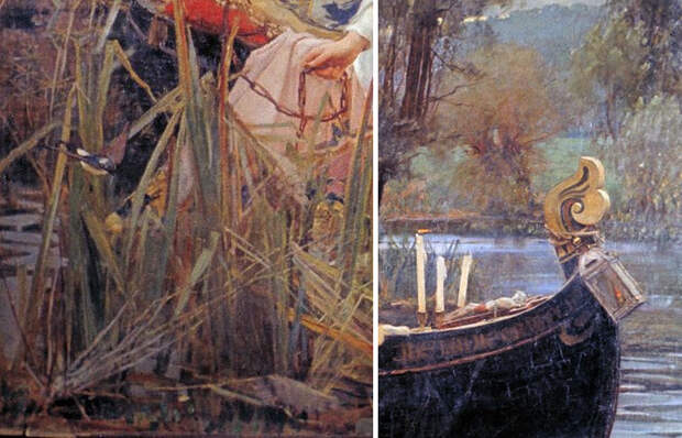 Уотерхаус «Леди из Шалот», 1888 (фрагменты) Уотерхаус «Леди из Шалот», 1888 (фрагменты)