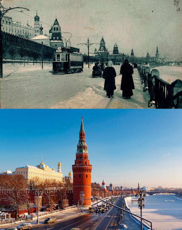 До и после: Москва сто лет назад и сейчас