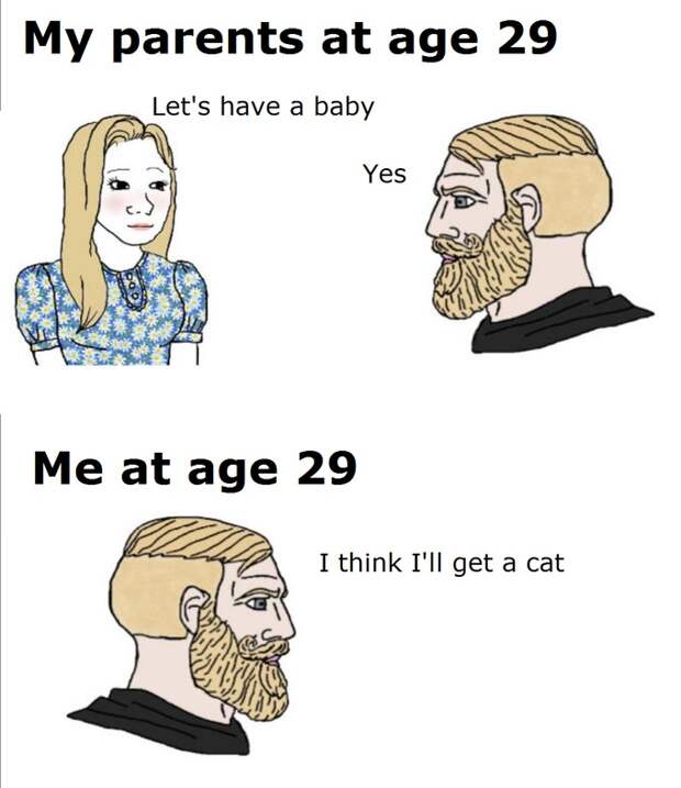 my parents at age meme