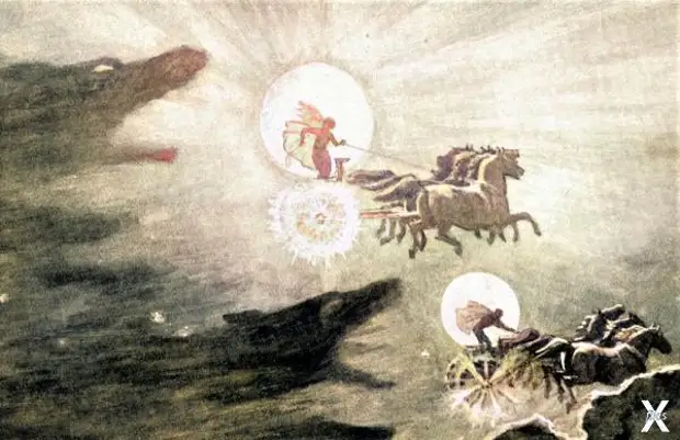 Сколль и Хати гонятся за Соль и Мани