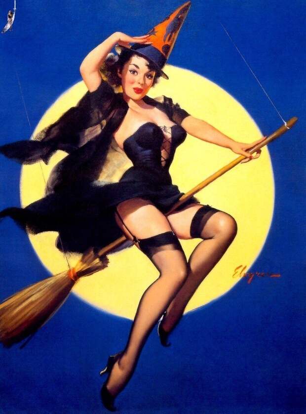 Яркие pin-up работы от художника Джила Элвгрена