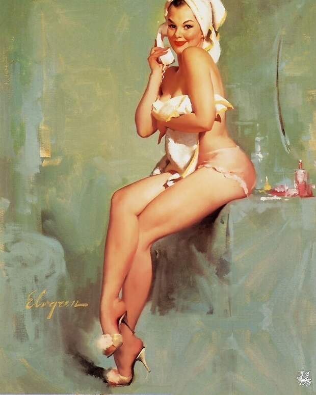 Pin-up — художник Джил Элвгрен