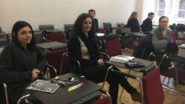 На первом курсе программы русской филологии в университете Вильнюса учатся трое итальянцев