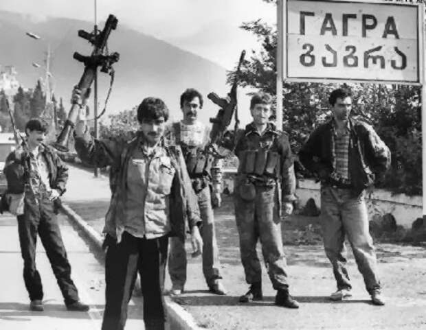 фото Боевики в Абхазии 1992-1993 год