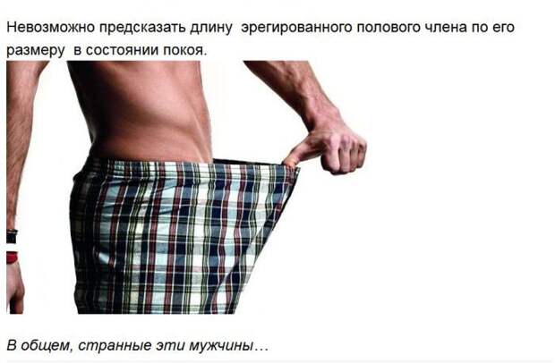 Интригующие факты мужчинах