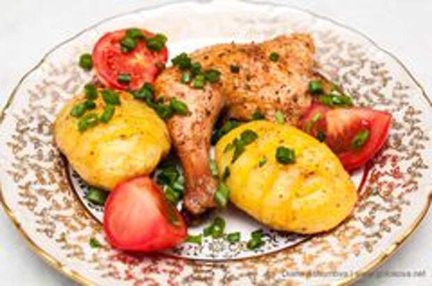 «Запеченная курица с картофелем.» - фото рецепта - шаг 3