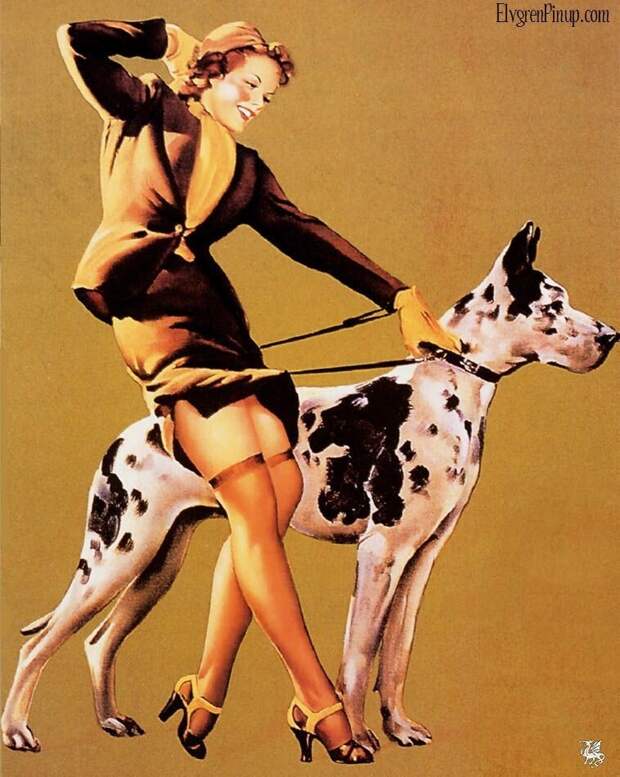 Яркие pin-up работы от художника Джила Элвгрена