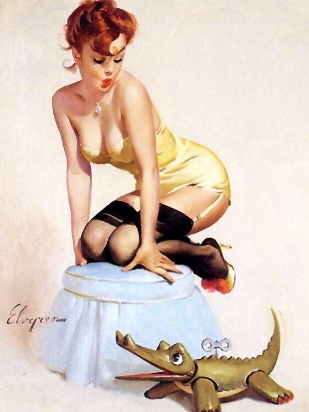 Pin-up — художник Джил Элвгрен