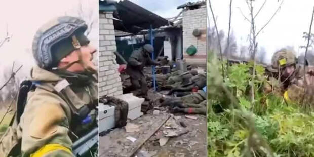 Новые попавшие в сеть видеосвидетельства расстрелов украинцами безоружных сдавшихся в плен российских солдат –...