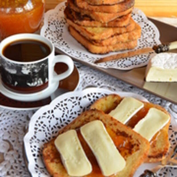 Французские тосты с камамбером
