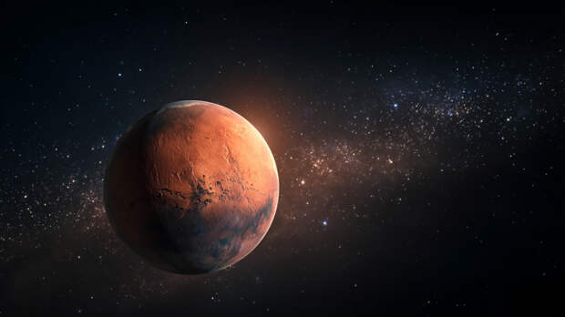 Загадка Красной планеты: откуда на Марсе взялась гигантская пирамида