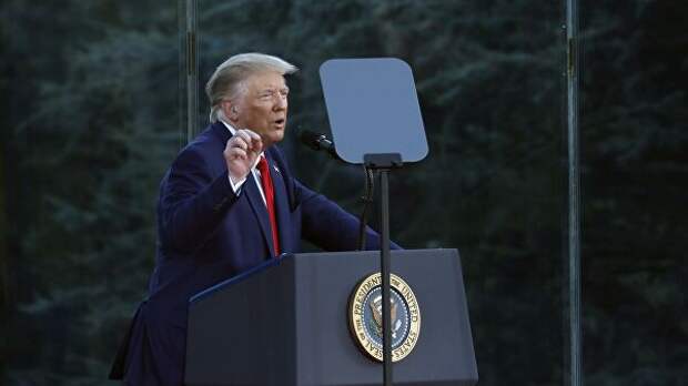 Президент США Дональд Трамп выступает в Вашингтоне на праздновании Дня независимости США Президент США Дональд Трамп выступает в Вашингтоне на праздновании Дня независимости США
