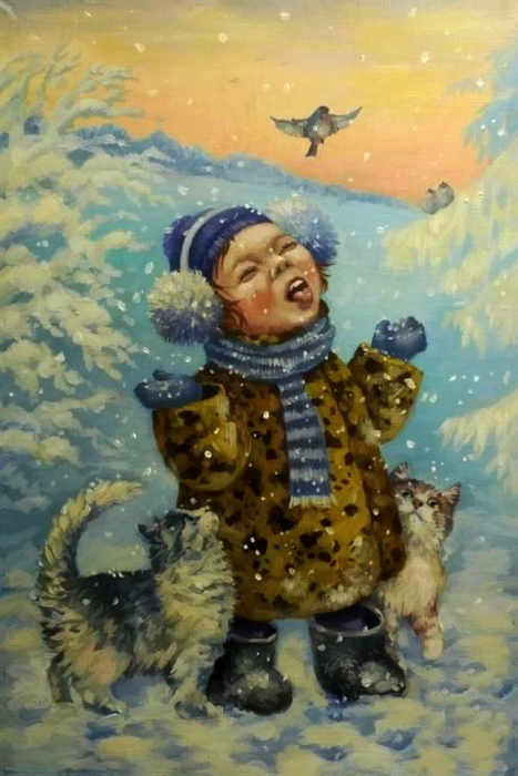 Снежинки. Автор: Кира Панина.