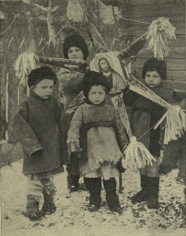 Рождество в деревне. 1909 год..jpg