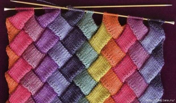 Техника плетёного вязания — энтрелак. Это превосходно….