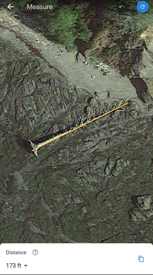 Тот же самый ствол, фото со спутника Тот же самый ствол, фото со спутника