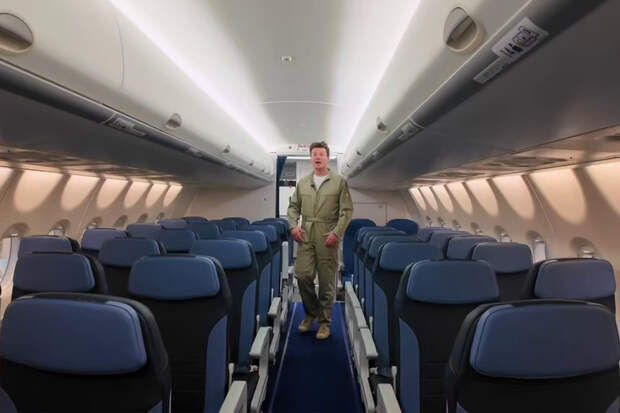 Россиянам показали интерьер несертифицированного отечественного самолета