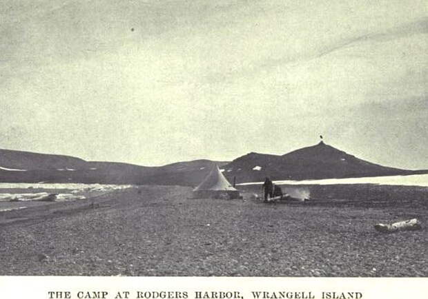 Лагерь экипажа погибшей бригантины «Карлук» на острове Врангеля, 1914 год