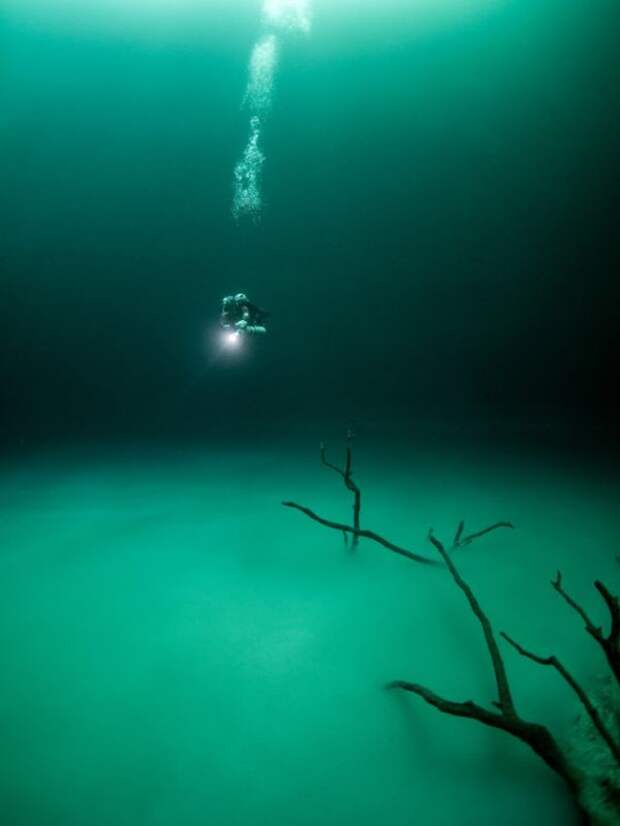 Загадочное «озеро» в затопленной пещере озеро, факты