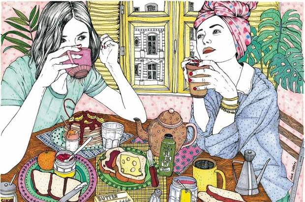 Тёплые иллюстрации