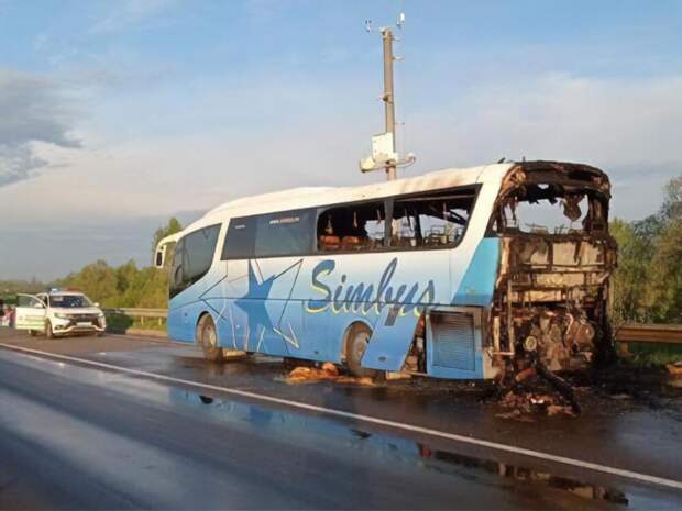 Во Львовской области сгорел рейсовый автобус