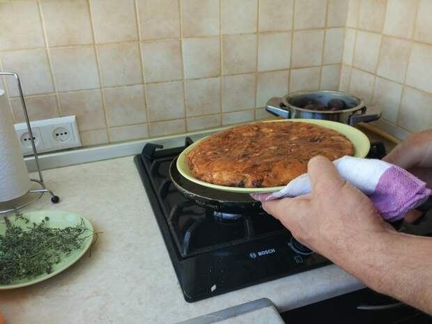 По мотивам омлета по-испански еда, омлет, готовка, готовим дома, завтрак, длиннопост