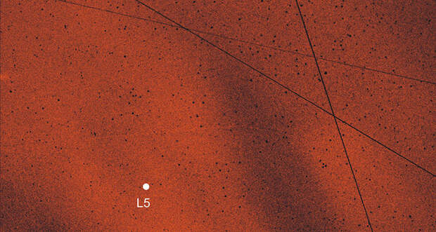 a dust satellite