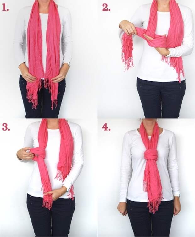 Как правильно завязывать шарф