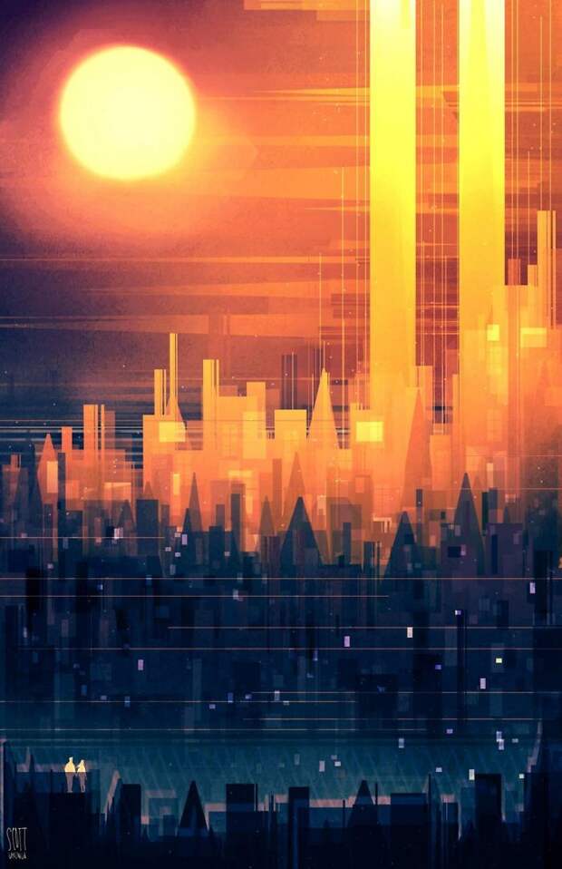 Geometric Land And Cityscapes