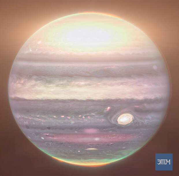 Огромная тепловая волна обнаружена в верхних слоях атмосферы Юпитера