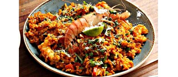 Arroz con camarones