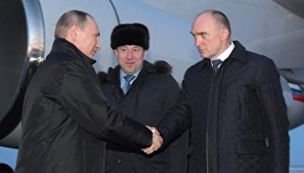 Президент РФ Владимир Путин в аэропорту Челябинска. 5 декабря 2016