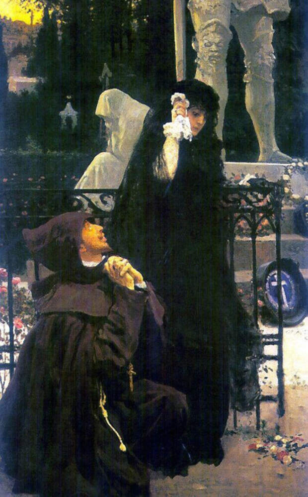 Дон Жуан и донья Анна на картине И. Е. Репина