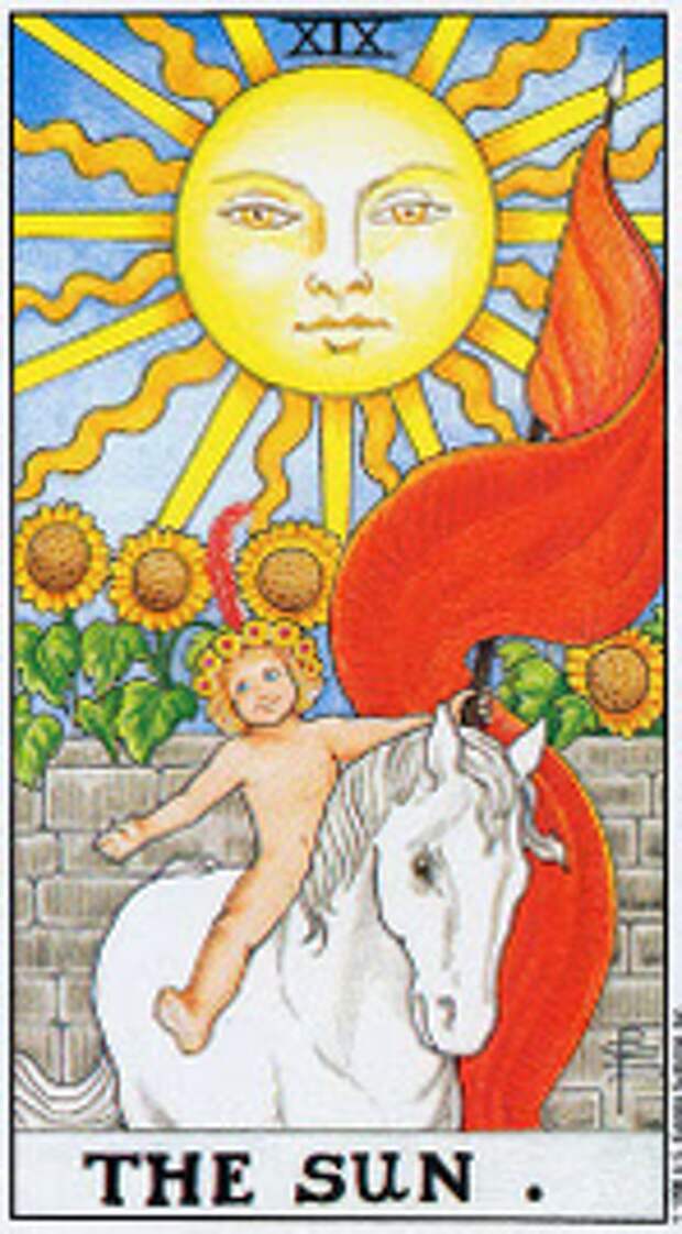 Значение карт Таро при гадании Карты Таро толкование Солнце