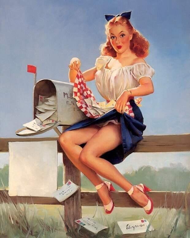 Яркие pin-up работы от художника Джила Элвгрена