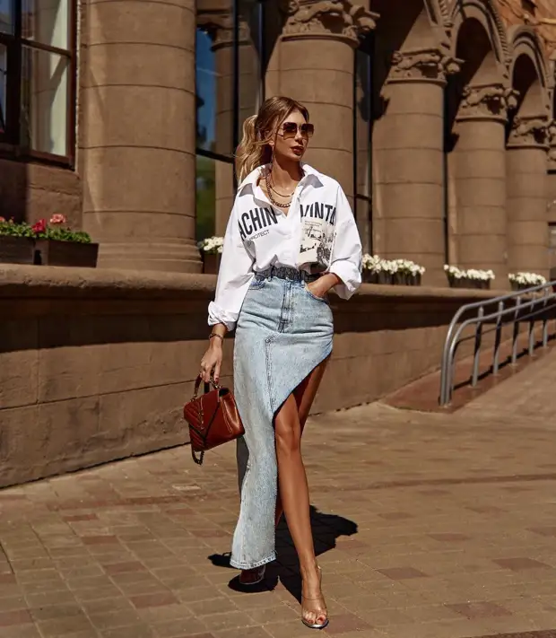 Как и с чем стильно носить длинные юбки летом: 17 женственных идей