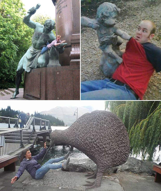 Статуи по всему миру нападают на людей