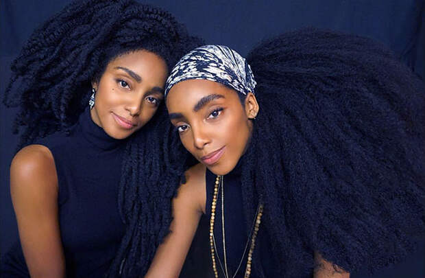 Сестры-близняшки стали знаменитыми благодаря шикарным прическам