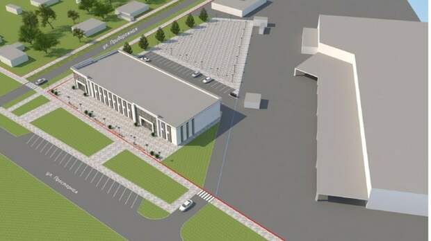 Проект магазина рядом с ТРЦ 