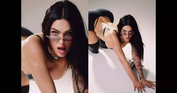 Меган Фокс показала новые фото из съёмки в нижнем белье